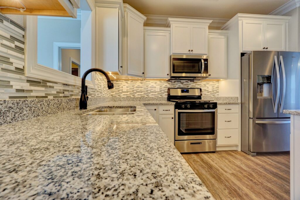 The Springfield II Kitchen and Backsplash with Countertop View