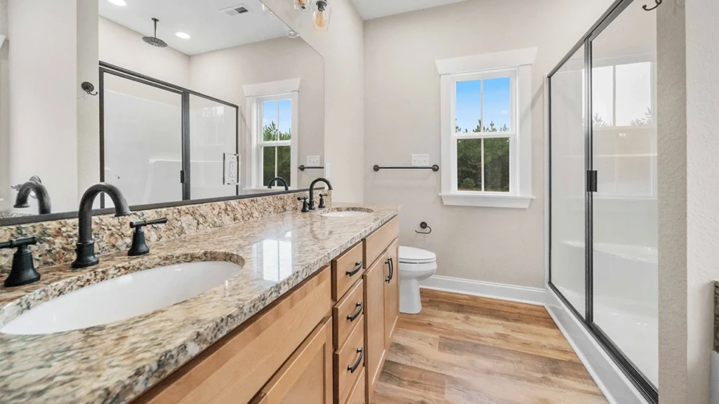 The Mayfield floorplan primary bathroom